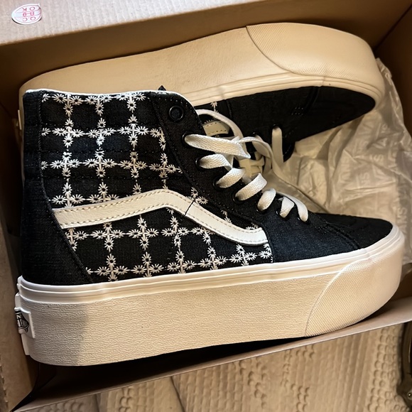 Vans Sk8-hi Denim Mix Stackform Sneakers 8.5 - Picture 4 of 4